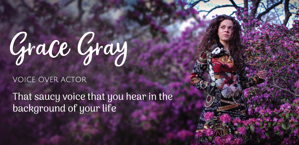 Grace Gray Voice Over Actor Mobile Banner